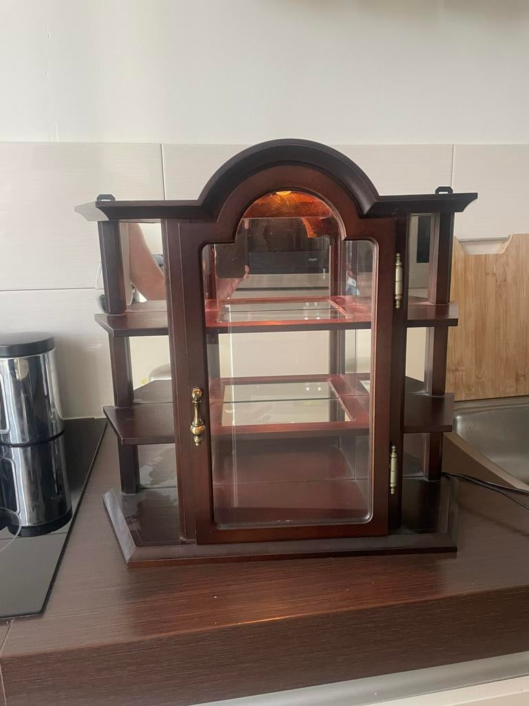 Kleine vitrinekastje voor kleine beeldjes, Huis en Inrichting, Kasten | Vitrinekasten, Ophalen, 50 tot 100 cm, Zo goed als nieuw