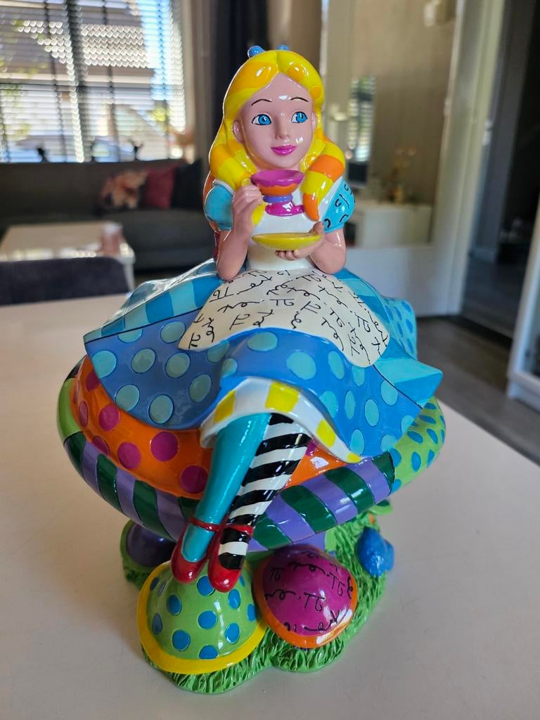 Disney Britto Alice in Wonderland, Verzamelen, Disney, Ophalen of Verzenden, Overige figuren, Zo goed als nieuw, Beeldje of Figuurtje
