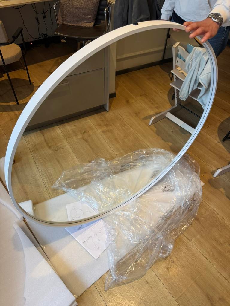 Badkamer spiegel INK rond 120 cm, Ophalen, Rond, Nieuw, 100 tot 125 cm