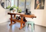 Oude houten werkbank, Antiek en Kunst, Curiosa en Brocante, Ophalen