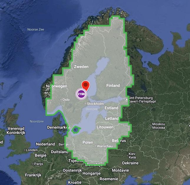 Oostzee - Baltische Zee - Waterkaart, Watersport en Boten, Ophalen of Verzenden, Zo goed als nieuw, Kaartplotter of Fish Finder
