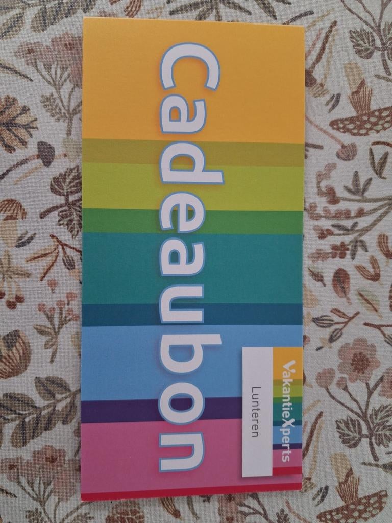 Cadeaubon ter overname, Tickets en Kaartjes, Kortingen en Cadeaubonnen, Eén persoon, Cadeaubon