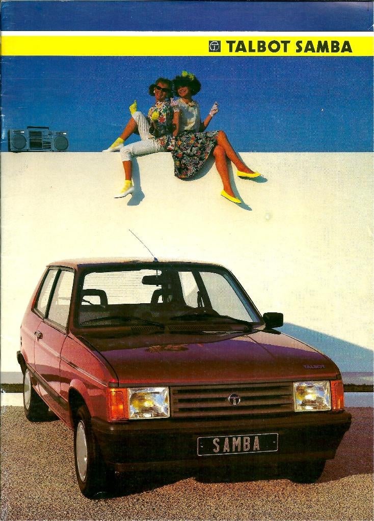 Folder Talbot Samba 1985, Ophalen of Verzenden, Gelezen, Overige merken