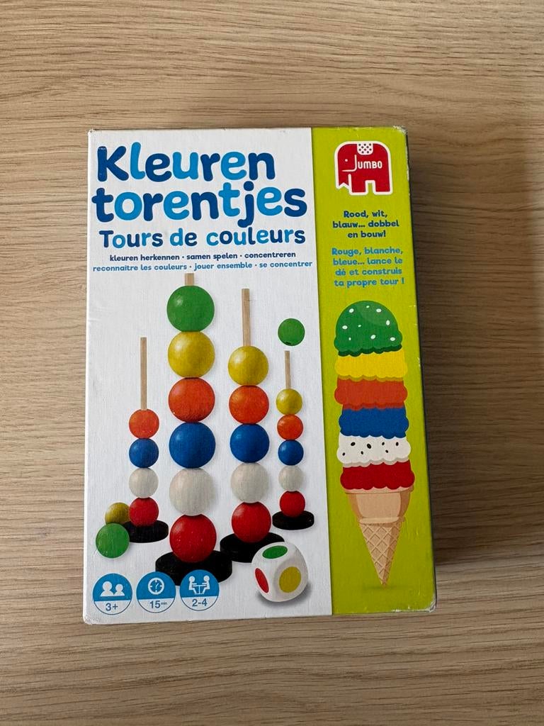 Jumbo - kleuren torrentjes, Drie of vier spelers, Ophalen, Gebruikt