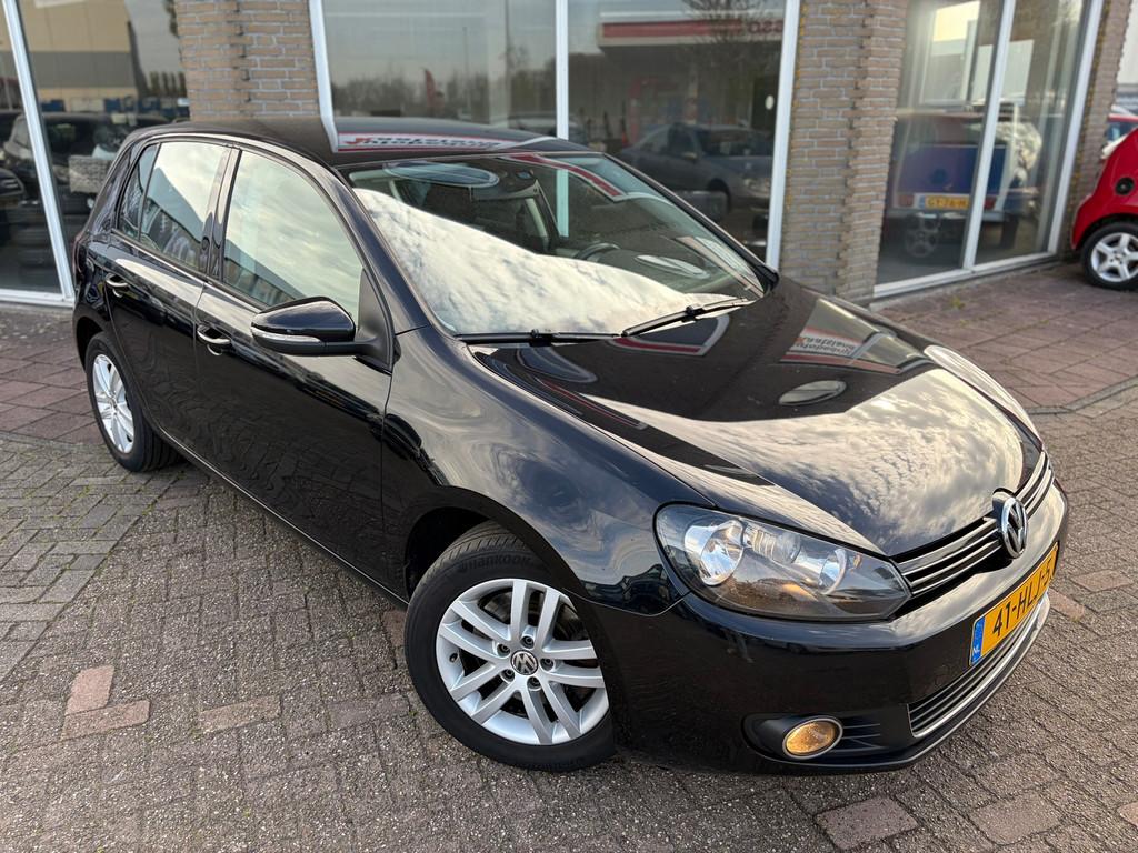 Volkswagen Golf 1.4 TSI Highline - Leer - Navi - Cruise -, Euro 5, Gebruikt, 4 cilinders, Zwart