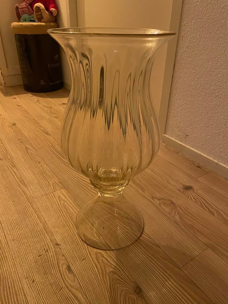 Grote glazen stolp / vaas - Piet Klerkx, Ophalen of Verzenden, Zo goed als nieuw