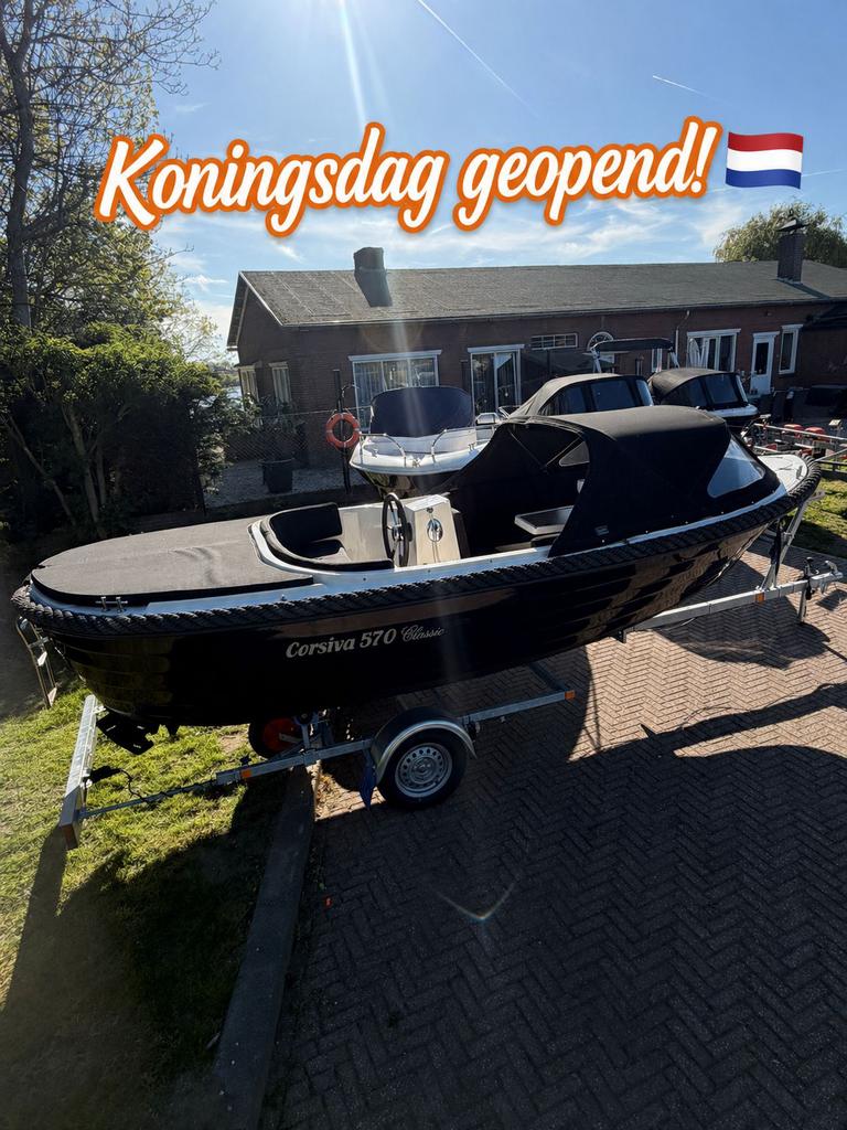 Corsiva 570 classic suzuki 15pk nette occasion!, 10 tot 30 pk, Ophalen of Verzenden, Zo goed als nieuw, 3 tot 6 meter