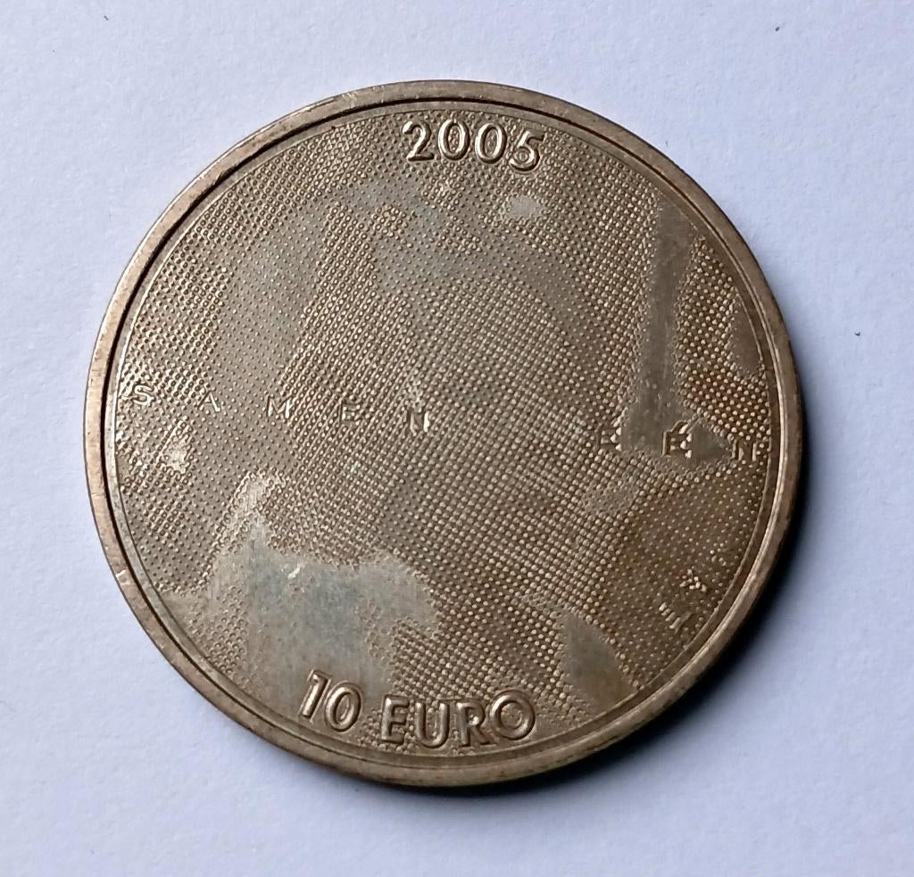 10 Euro 2005 - Nederland, Verzenden, Koningin Beatrix, Zilver, Euro's