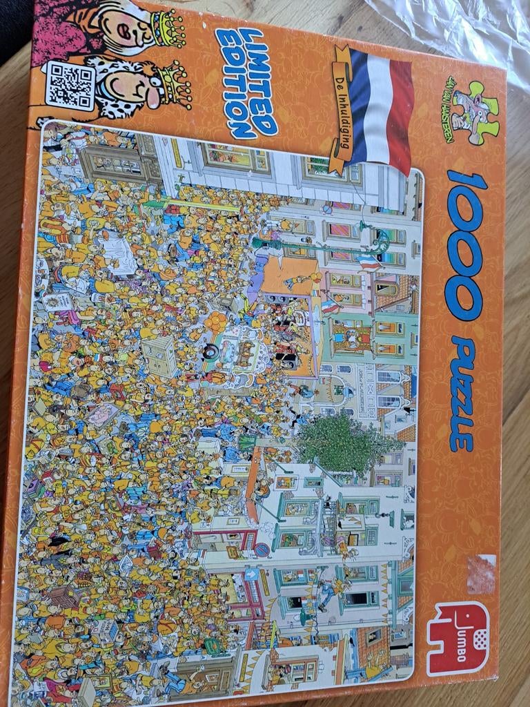 JvH puzzels de inhuldiging 1000 st jan van haasteren, Ophalen, 500 t/m 1500 stukjes, Zo goed als nieuw