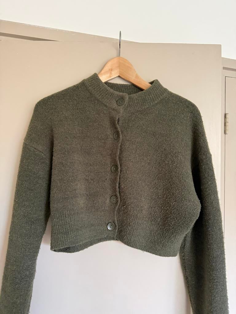 Zara vest S, Ophalen of Verzenden, Gedragen, Maat 36 (S), Groen