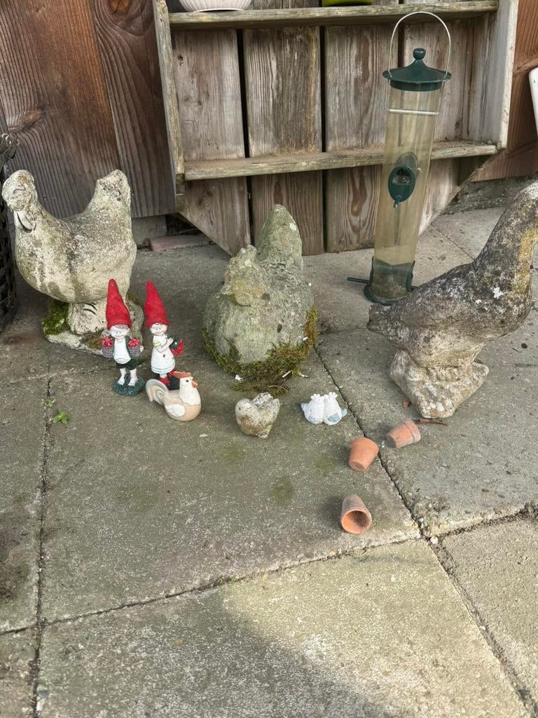 Diverse tuin beeldjes/dieren, Ophalen, Kunststof