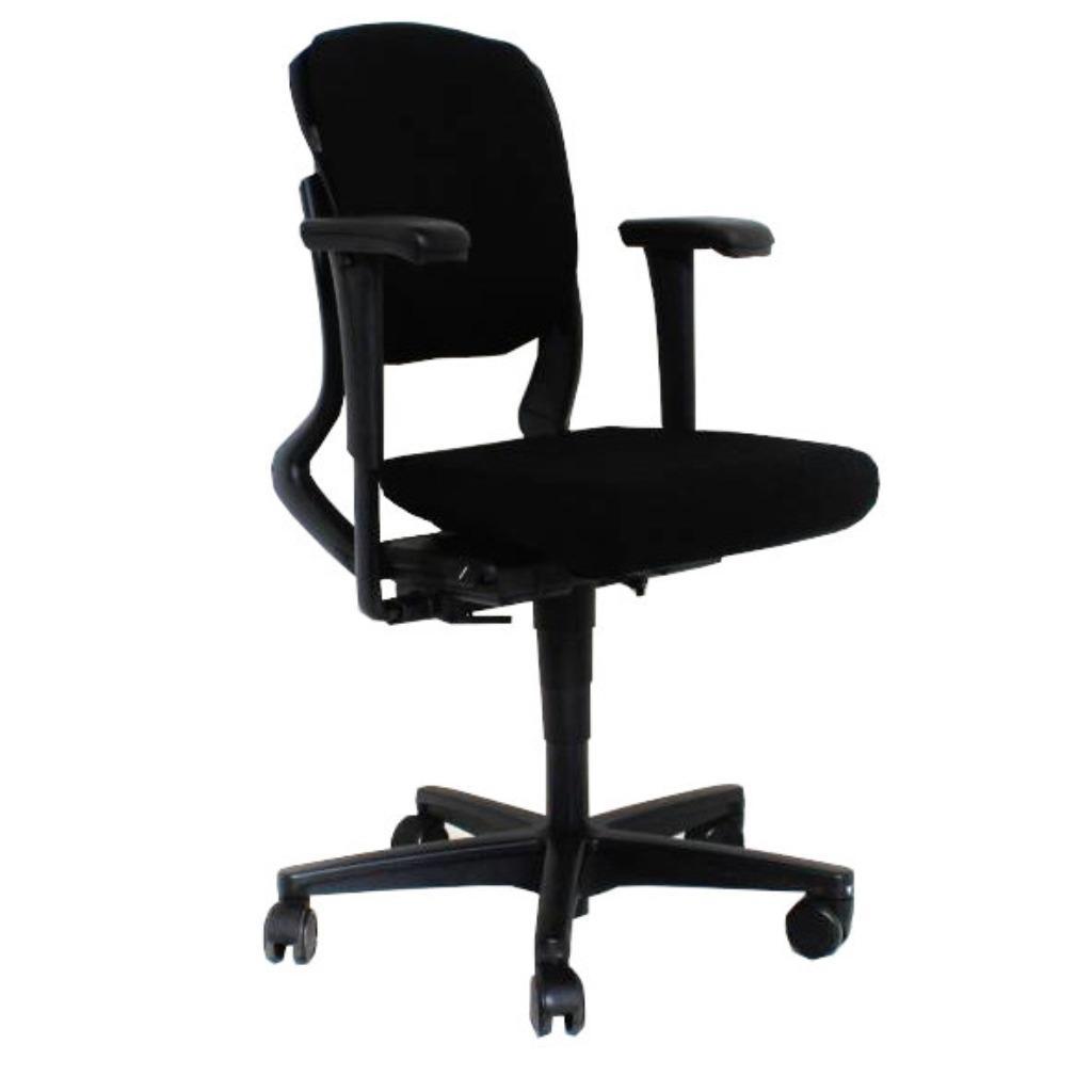 Ahrend 230 Bureaustoel Zwart Zwart Nieuwe Stof, Huis en Inrichting, Bureaustoelen, Gebruikt, Zwart, Ophalen of Verzenden, Bureaustoel