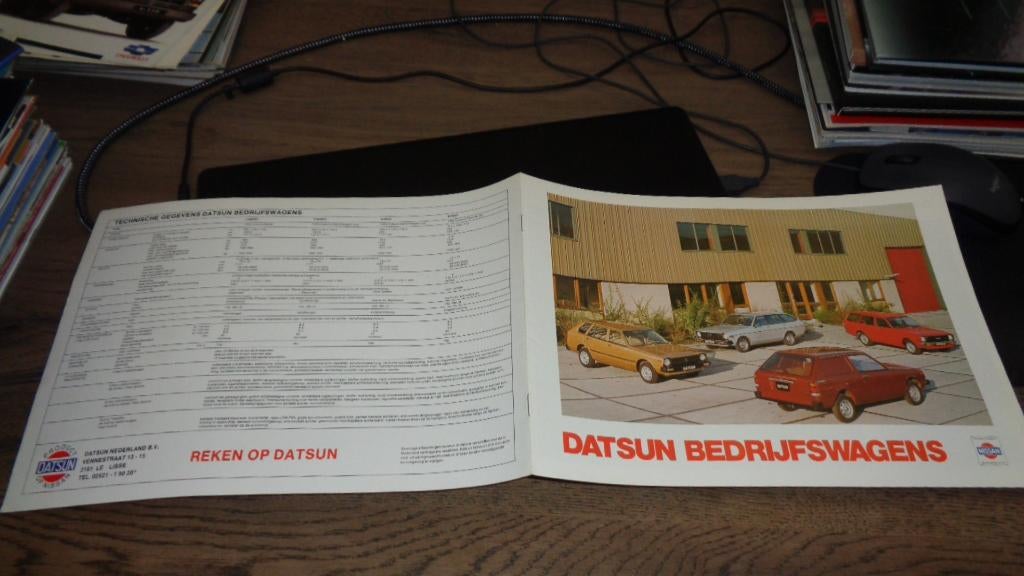 Folder  DATSUN  BEDRIJFSWAGENS, Verzenden, Nieuw, Overige merken