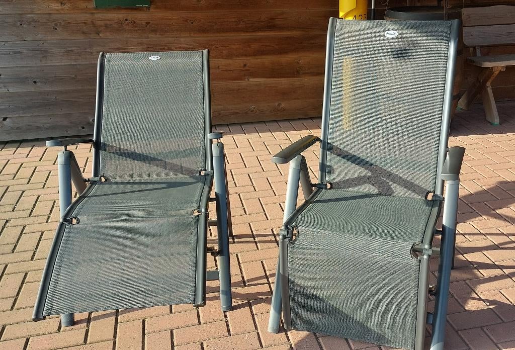 Hartman camping / tuinstoel 2 stuks Alice Comfort - zgan, Ophalen, Zo goed als nieuw, Aluminium, Inklapbaar