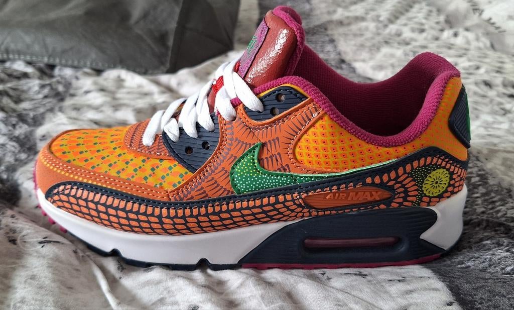 Nike Air Max 90 Dia de Muertos - Nieuw!, Nike, Nieuw, Oranje, Ophalen of Verzenden