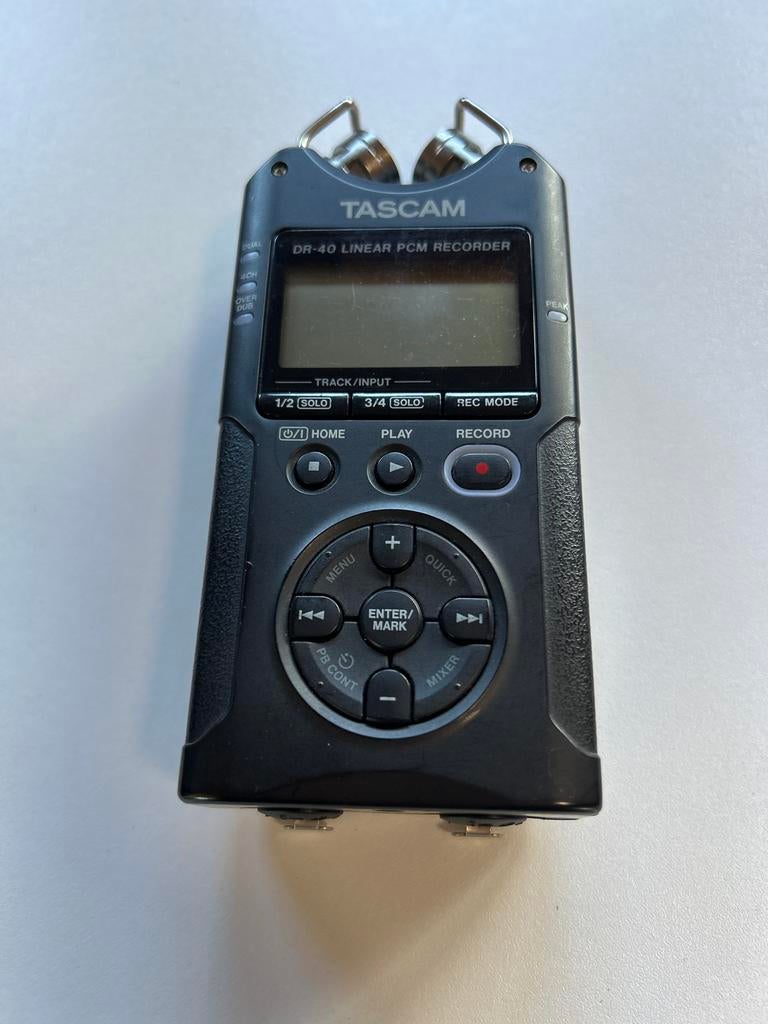 Tascam DR-40 Linear PCM Recorder - zgan - nochris 2.0, Ophalen of Verzenden, Gebruikt