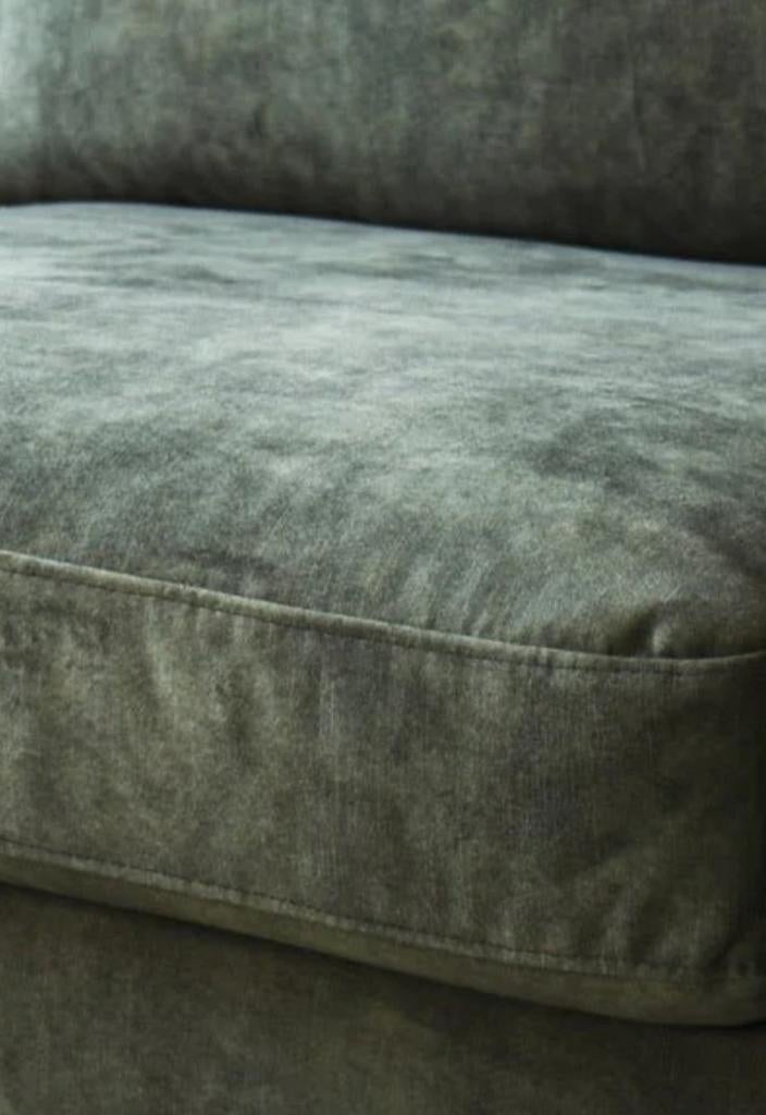 Luxe Hoekbank Room108 Velvet Groen - Professioneel Gereinigd, Ophalen of Verzenden, Zo goed als nieuw, Room108, Nvt