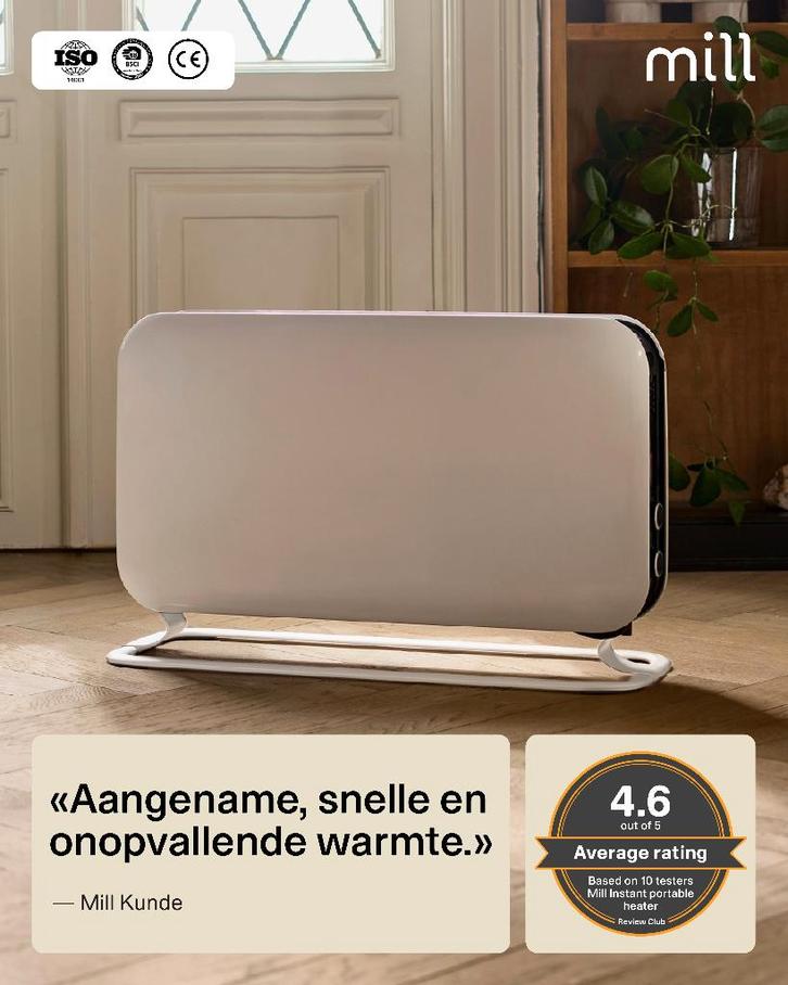 13x Mill SG2000MEC convectorkachel tot 20m2, Huis en Inrichting, Kachels, Nieuw, Vrijstaand, Overige soorten, Elektrisch, Verzenden