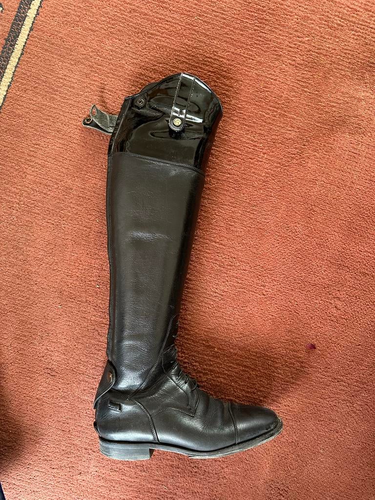 Leren paardrijlaarzen met lakrand (maat 37), Dieren en Toebehoren, Ophalen, Dressuur, Schoeisel