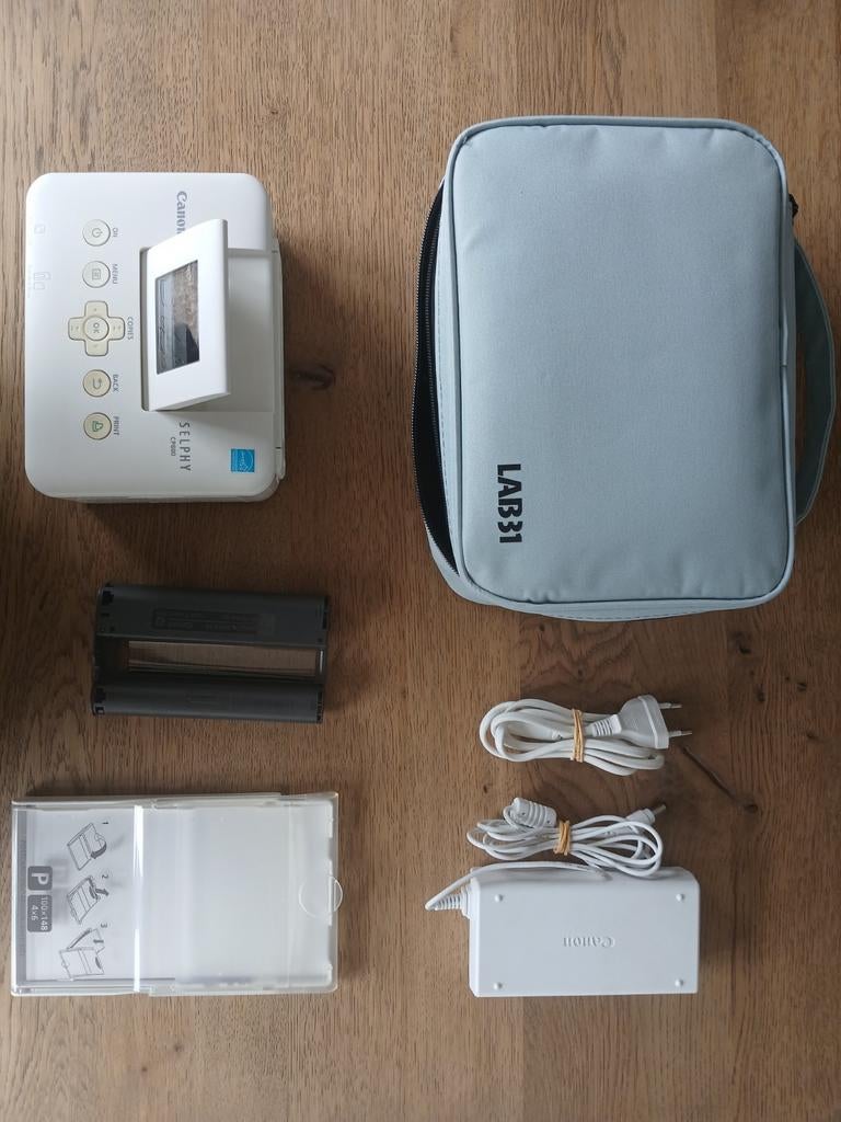 Canon Selphy CP800 fotoprinter met tas en accessoires, Ophalen of Verzenden
