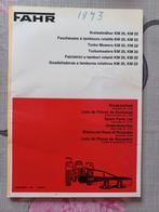 Onderdelenboek Fahr Turbomaaier KM 20 en KM 22, Ophalen of Verzenden, Gelezen, Tractor en Landbouw