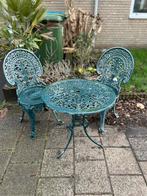 Charmante Bistro Tuinset - 2 Stoelen & Tafel, Gebruikt, Aluminium, Stoel, Tuinset