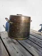 Koperen bak met deksel, Ophalen of Verzenden