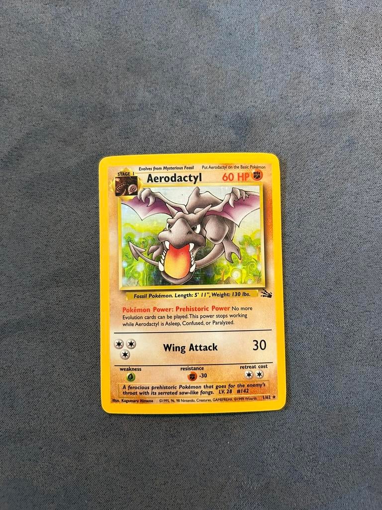 Aerodactyl holo fossil 1/62, Ophalen, Zo goed als nieuw