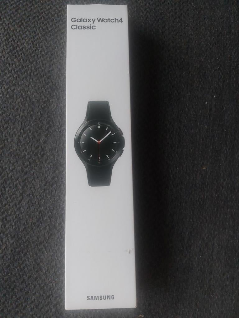 Samsung Galaxy Watch 4 Classic - Goede staat, compleet, GPS, Zwart, Ophalen of Verzenden, Zo goed als nieuw