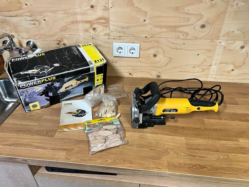 Powerplus Lamellenfrees - Gebruikt, inclusief extra lamellen, Ophalen of Verzenden, Gebruikt, Elektrisch, Lamellenfrees