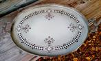 Antiek Jugendstil Dienblad / Serveerblad - Ovaal - Nr3, Ophalen of Verzenden, Zo goed als nieuw, Ovaal, Overige materialen
