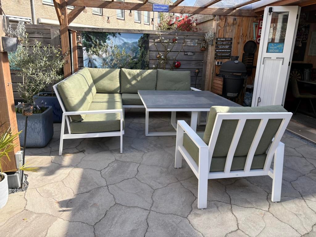 Life outdoor living tuinset, Tuin en Terras, Tuinsets en Loungesets, Ophalen, 8 zitplaatsen, Loungeset, Stoel