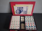 Vintage Mahjong Spel Bamboe in Koffer mahjongg  mah jong, Drie of vier spelers, Ophalen of Verzenden, Gebruikt, Reisspel