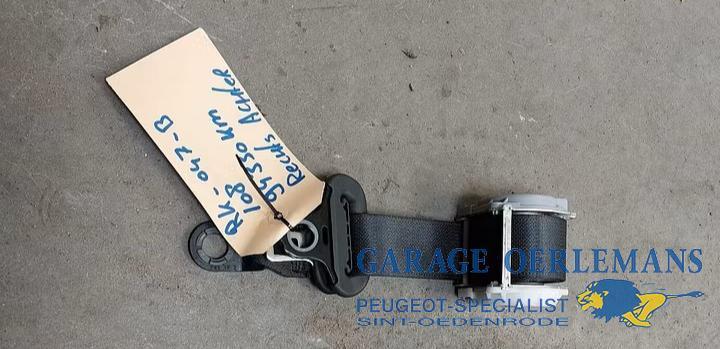 gordel rechts achter peugeot 108, Auto-onderdelen, Interieur en Bekleding, Peugeot, Gebruikt, ARN erkend, Ophalen of Verzenden