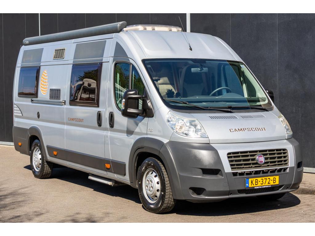 Globecar Campscout 640 Enkele Bedden Maxi chassis 2010, Caravans en Kamperen, Campers, Overige merken, Fiat, Luifel, Bedrijf