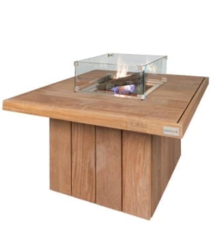 Gebruikte losse vuurtafel (zonder houten tafel), Ophalen, Gebruikt