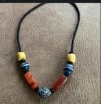 Unieke Handgemaakte Afrikaanse Ketting met Kralen, Ophalen of Verzenden, Nieuw, Overige kleuren, Steen of Mineraal