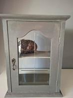 Brocant Klein Vitrinekastje met Geslepen Glas, Ophalen