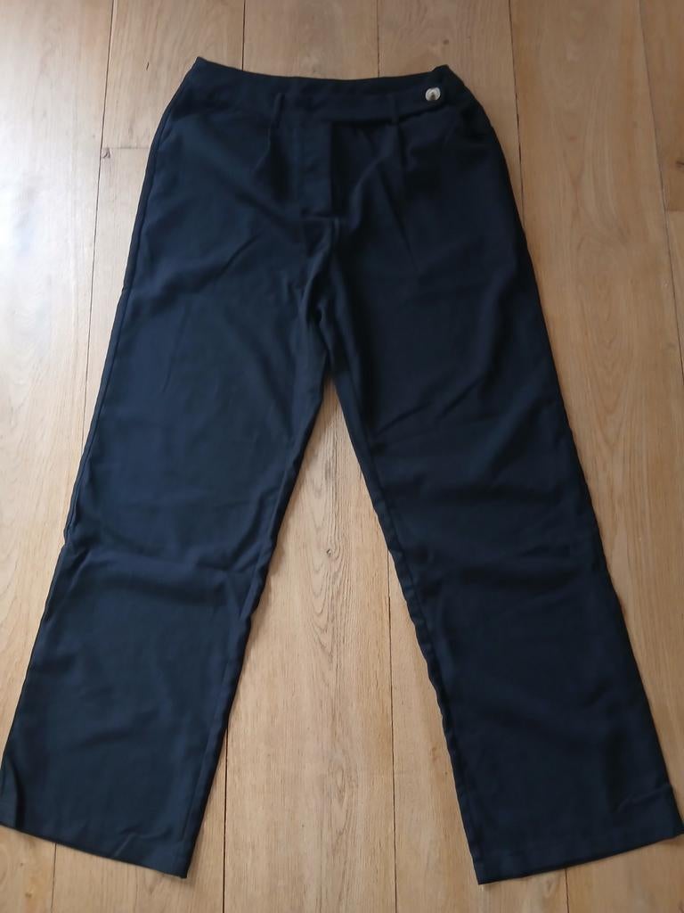 Zwarte pantalon met knoop van Shein maat XL, Kleding | Dames, Broeken en Pantalons, Zwart, Maat 46/48 (XL) of groter, Ophalen of Verzenden