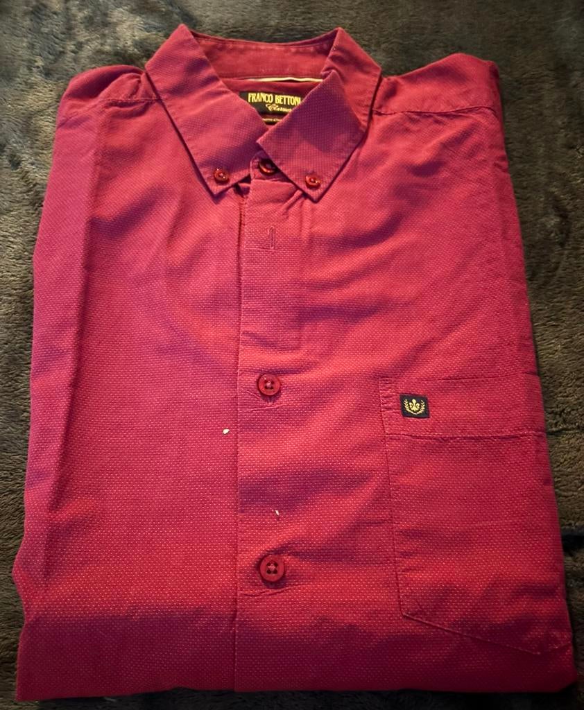 Mooi overhemd van Franco Bertoni, Ophalen of Verzenden, Nieuw, Rood