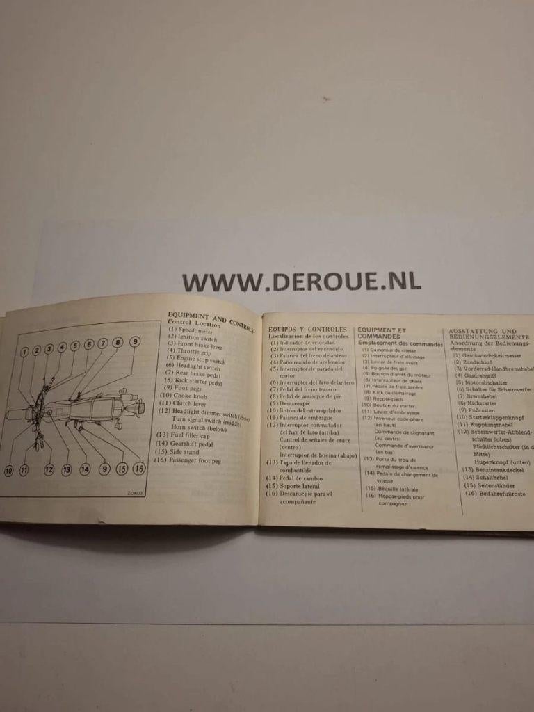 62 0WNERS MANUAL HONDA XL600S   USED, Ophalen of Verzenden, Honda
