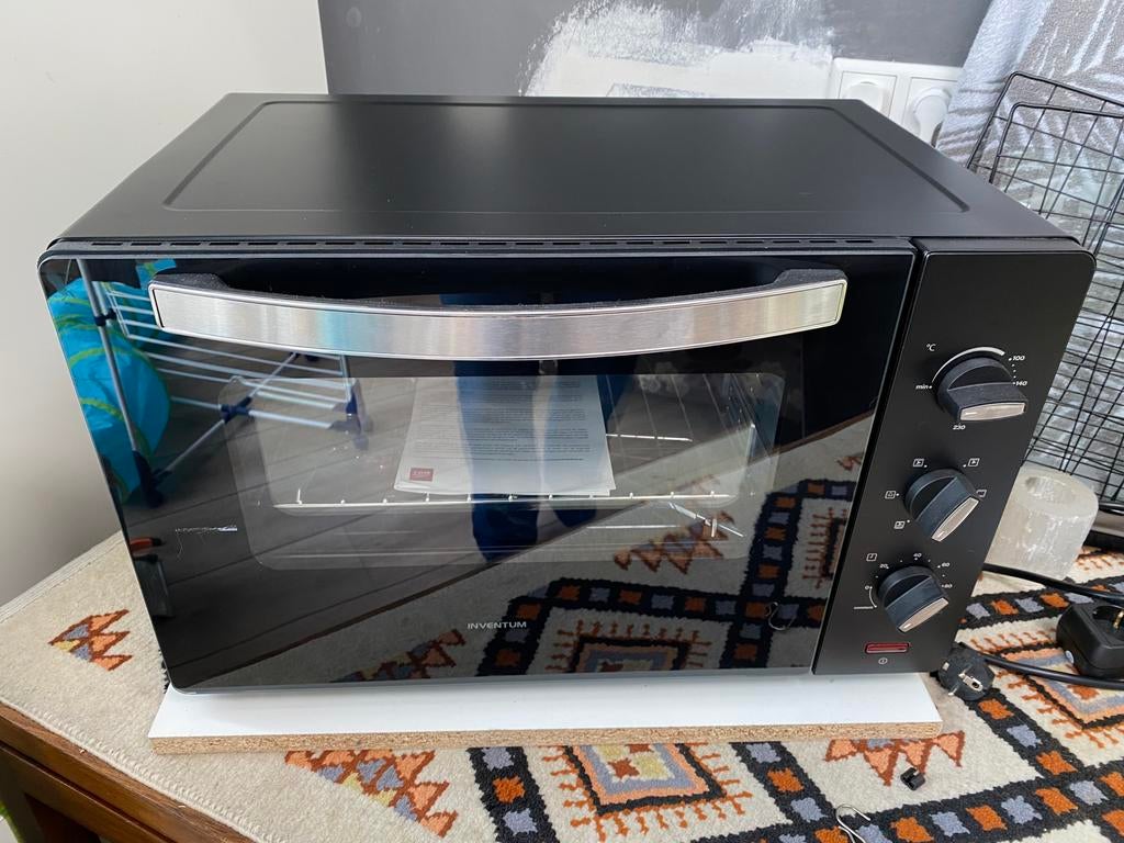 Inventum hete luchtoven met spit 45 L OV457B, Witgoed en Apparatuur, Ovens, Minder dan 45 cm, Hete lucht, Ophalen of Verzenden