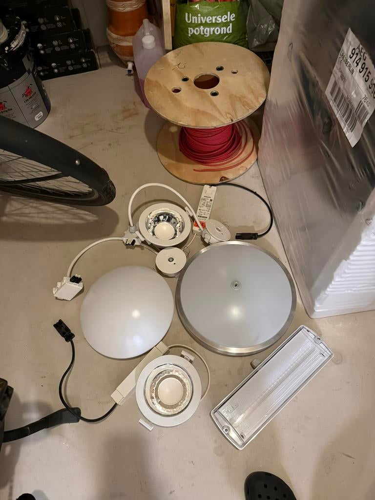 Diverse lampen, Ophalen of Verzenden, Zo goed als nieuw, Rvs