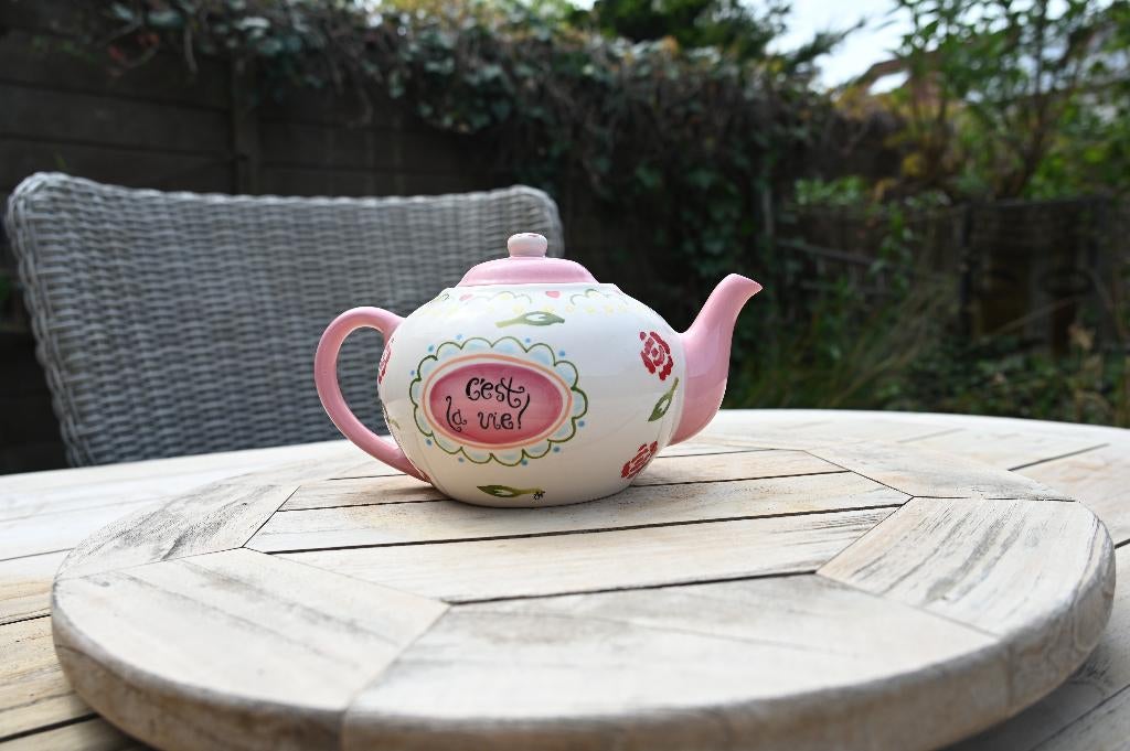 aardewerk theepot C'est la, vie! Jet by ter Steege, Huis en Inrichting, Keuken | Servies, Overige typen, Ophalen of Verzenden