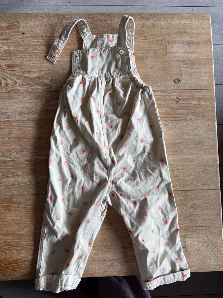 Hema Tuinbroek Maat 92 met bloemetjesprint, Kinderen en Baby's, Kinderkleding | Maat 92, Ophalen of Verzenden, Zo goed als nieuw