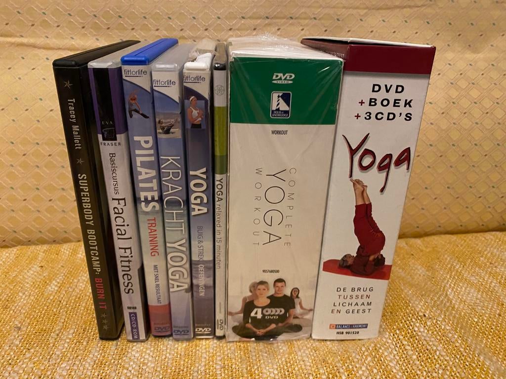 Partij gezondheid DVDs (Yoga, Pilates, Facial Fitness, Boo.., Cursus of Instructie, Yoga, Fitness of Dans, Alle leeftijden, Ophalen of Verzenden