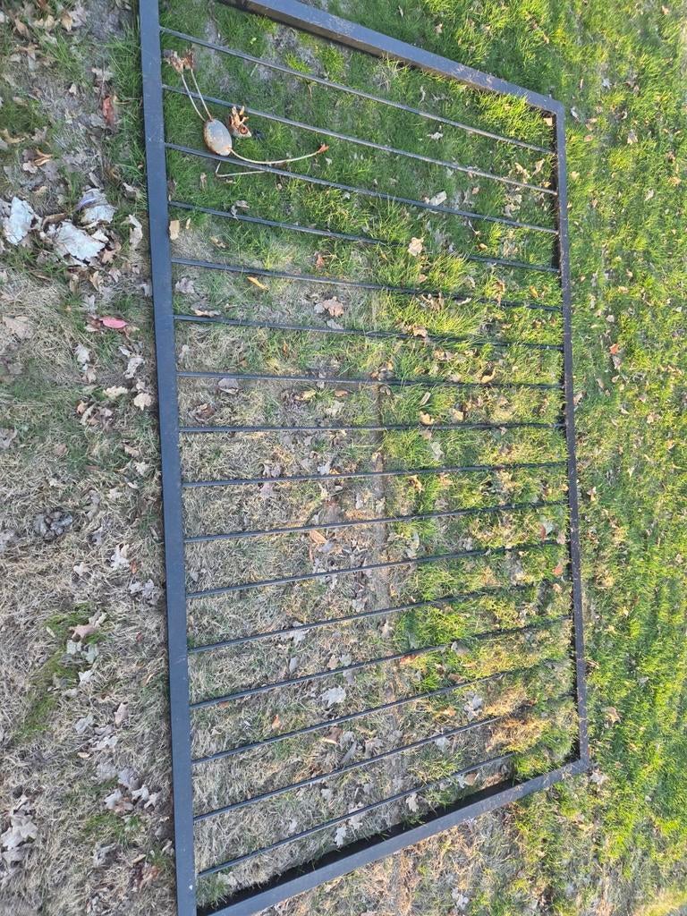 Zwart ijzeren hekwerk voor vijver, Ophalen