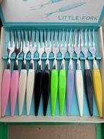Vintage Little Fork 18 cr. RVS Gebaksvorkjes Set, Ophalen of Verzenden