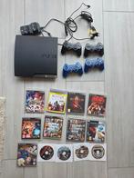 PS3 Slim CECH2004B met 13 games, 4 controllers, Spelcomputers en Games, Spelcomputers | Sony PlayStation 3, Ophalen, Met 3 controllers of meer
