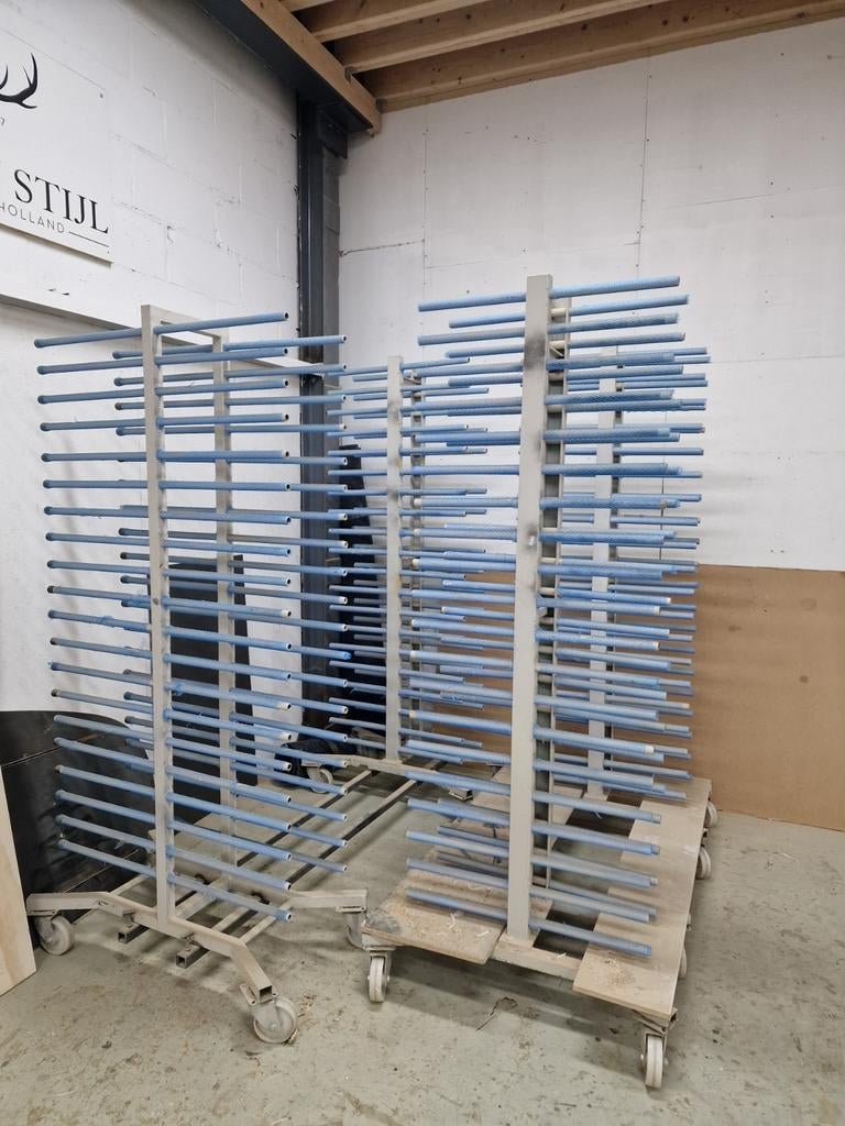 Verrijdbare draagarmrek met dubbelzijdige armen, Ophalen